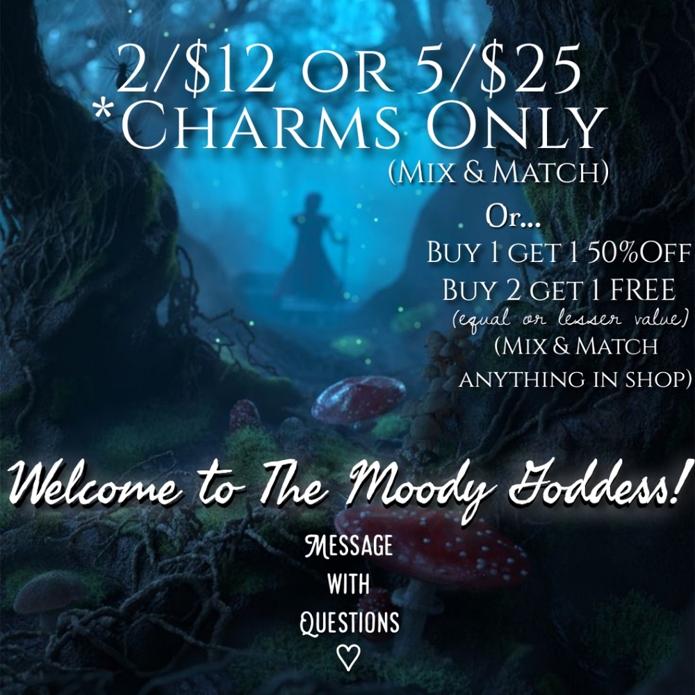 BUY 2 GET 1 FREE Sale!! Buy 1 get 1 50%OFF! 2/$12 or 5/$25 Charms 🌙✨